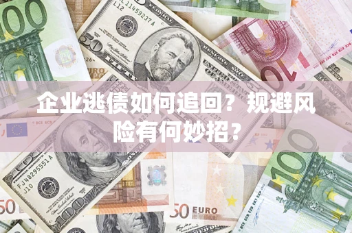 武汉企业逃债如何追回？规避风险有何妙招？