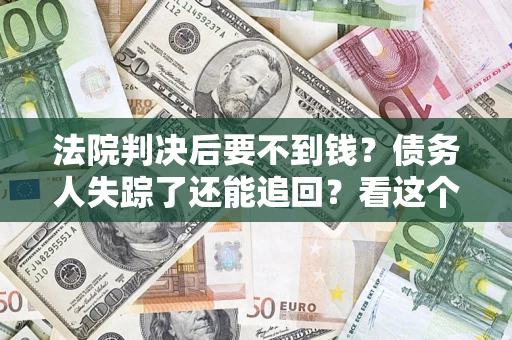 武汉法院判决后要不到钱？债务人失踪了还能追回？看这个方法！