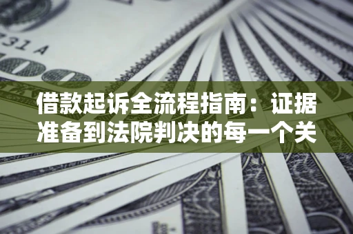 武汉借款起诉全流程指南：证据准备到法院判决的每一个关键步骤