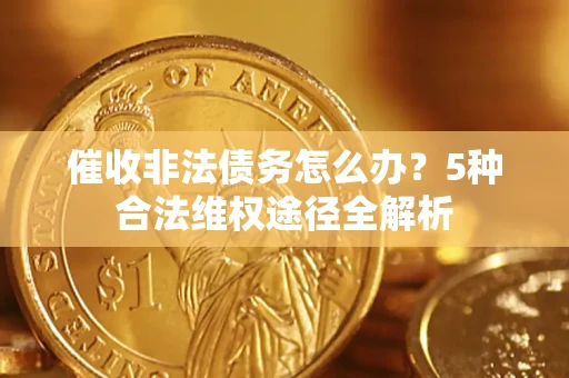 武汉催收非法债务怎么办？5种合法维权途径全解析