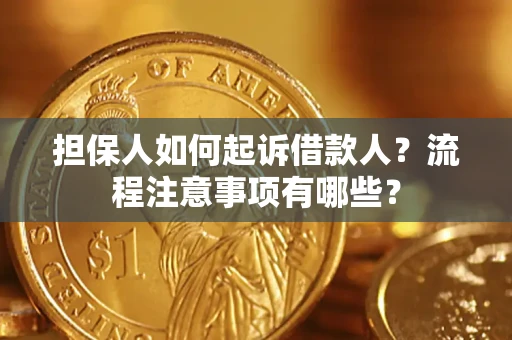 武汉担保人如何起诉借款人？流程注意事项有哪些？
